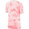 Nike T-shirt da Uomo a Maniche Corte con Stampa Logo Tie-Dye e Macchie Rosa BQ0079-100