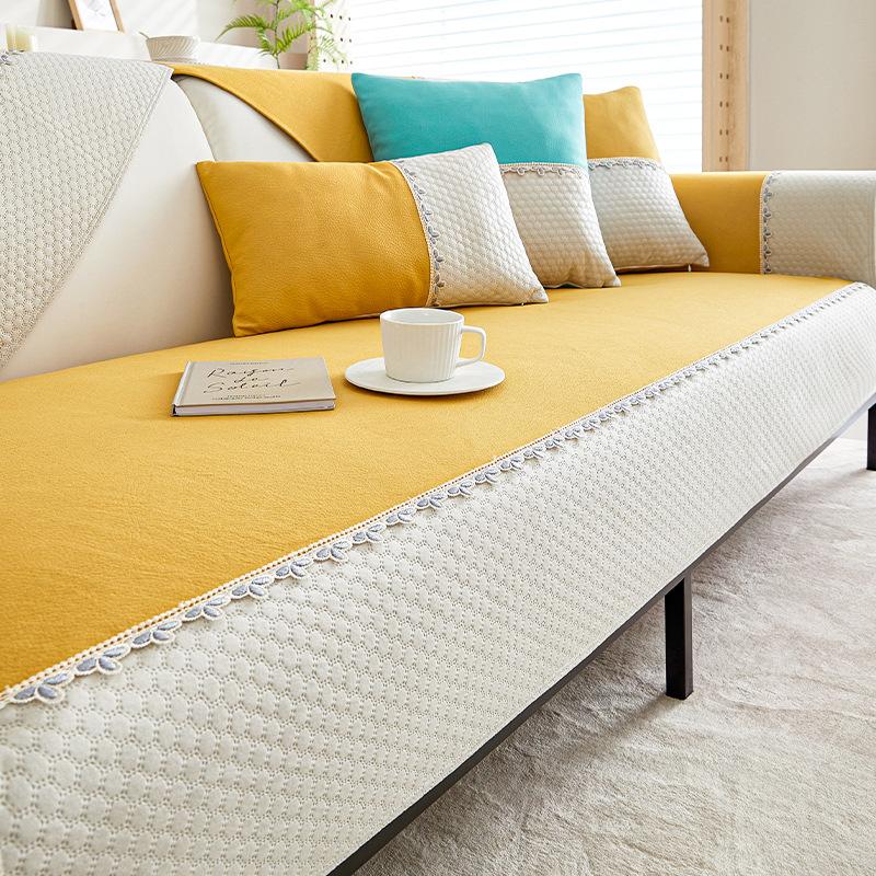 Waterproof Faux Leather Sofa Cushion Four Seasons Universal Non-Slip Seat Cushions Anti-Scratching Sofa Cover Cover Cloth