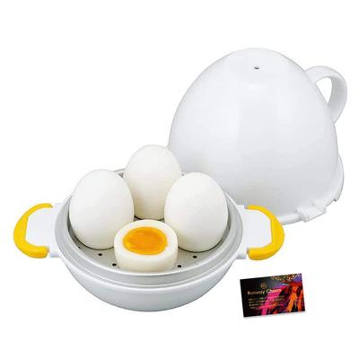 CLOWN Vizinho Cozedor de Ovos para Micro-ondas Cozedor de ovos com ajustável perfeito para peso rápido e saudável - dureza, refeições, pequeno-almoço, perda, comer.