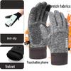 Touchscreen Winterhandschuhe für Damen & Herren: Rutschfest, mit Reißverschluss, für Outdoor-Sportarten, Klettern, Skifahren und Motorradfahren