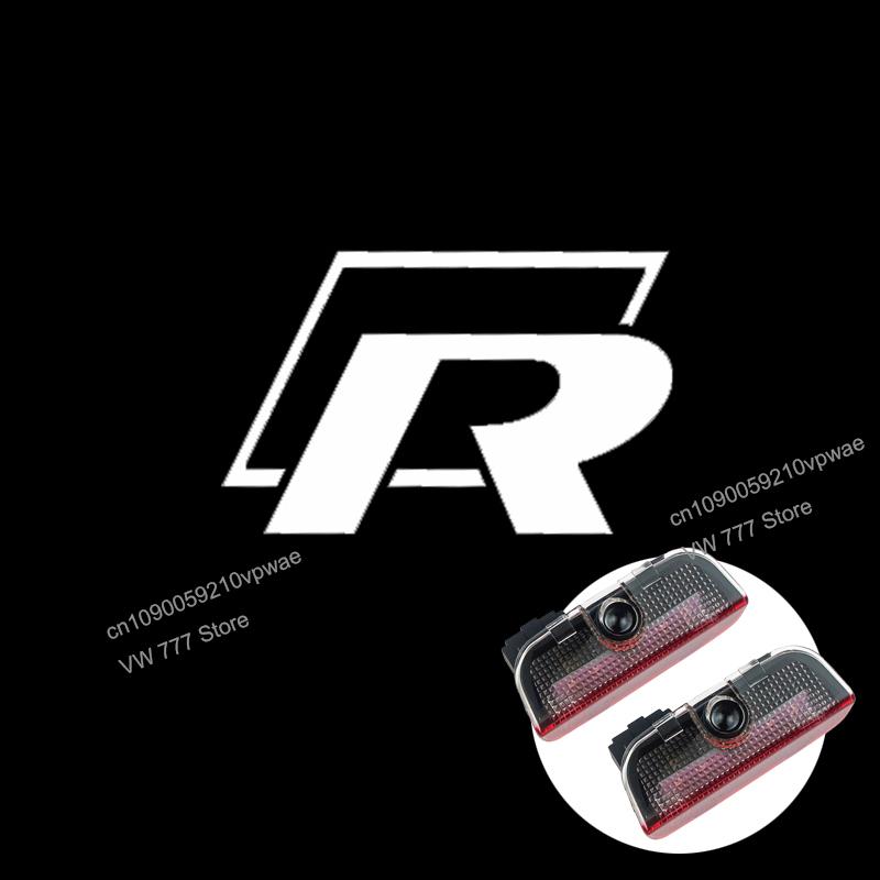 

Hot 2Pcs VW Led Car Door Welcome Lamp Wireless Laser Projector Logo Night Light For Volkswagen Lavida Touran Caddy Beetle Golf B