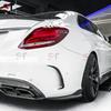 Carbon Fiber Rear Corner Splitters for Mercedes-Benz C-Class W205 C63 (FD Style)