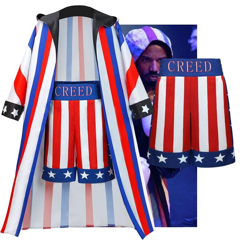 Adonis Creed Inspiriertes Kostümset für Halloween und Bühnenauftritte Hochwertiges Polyestermaterial