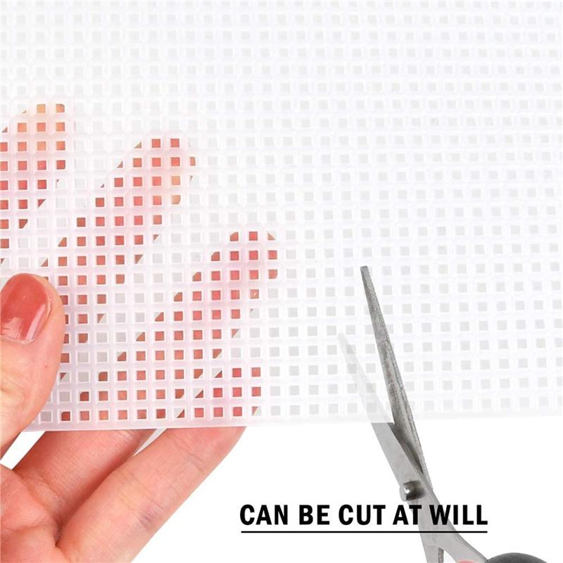 20PCS Mesh Plastic Canvas Sheets 19.6X13 Inch For Embroidery Crafting, Acrylic Yarn Crafting, Knit And Crochet Projects-B61B
