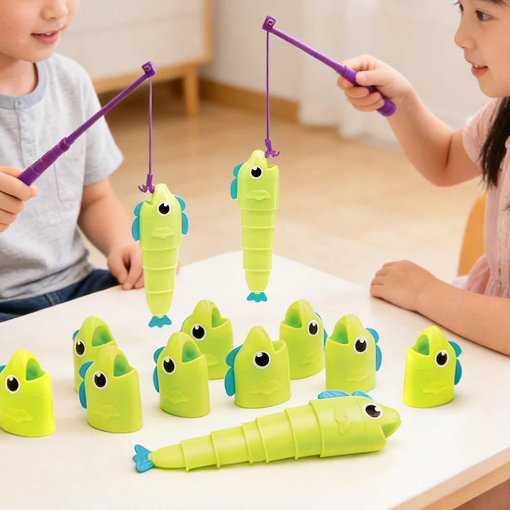 8 Fish, 2 Rods Fishing Master Game Fun & Stress Relief Game Fishing Battle Game Family Multiplayer Interaction Game Party Social Creative Table Toy