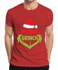 Mama Grinch Christmas Gift Hat Green Heart Family Funny Unisexs Tshirt