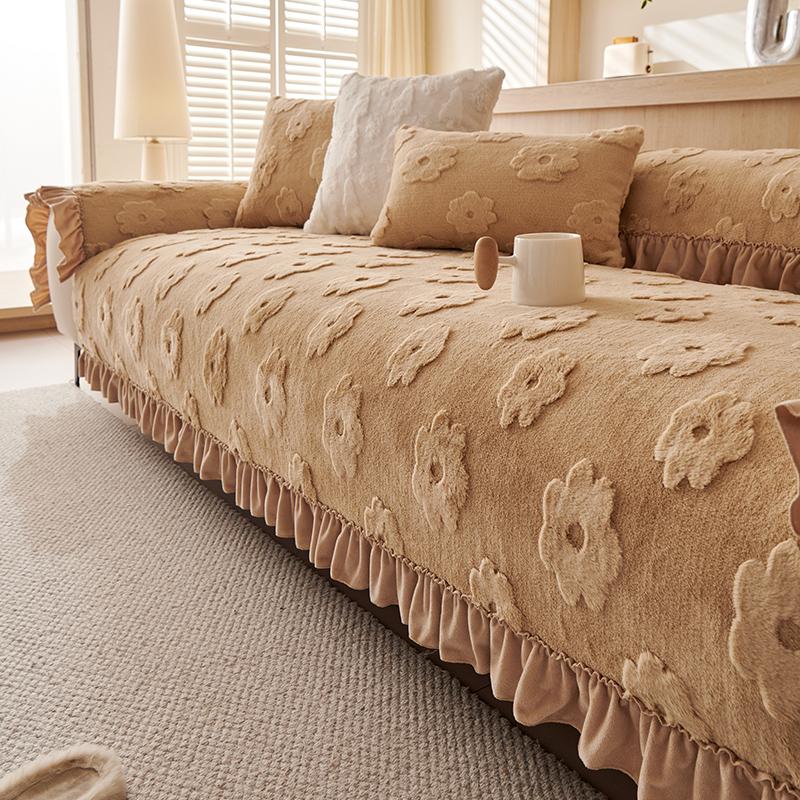 

Living Home Нескользящие подушки для дивана Чехлы для дивана Зимние чехлы из вельвета Shu Толстые пушистые коврики для дивана 70X150