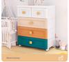 Multilayer Plastic Storage Cabinet: Drawer-Style for Bedroom and Nursery 
