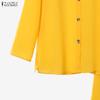 ZANZEA Women Long Sleeve Blouse and Pants Casual Two Piece Suit Sets
