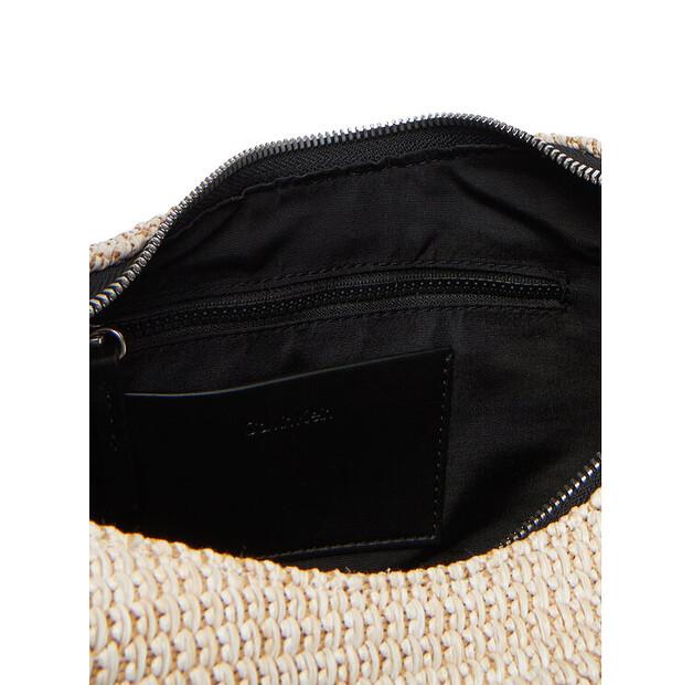 Bag Calvin Klein Calvin Klein Pinched Raffia Medium Shoulder B LV04F3079G Beige