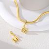 Copper Golden Letter M Charms Fit Original Bracelet Making Gift For Woman Jewelry Diy Fashion Pendant