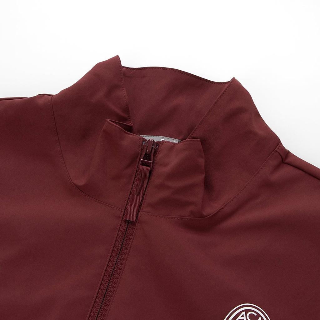 Puma X AC Milan Logotipo Estampado Color Block Chaqueta Hombre Cuello Mao Chaqueta Gris Oscuro 777100-01