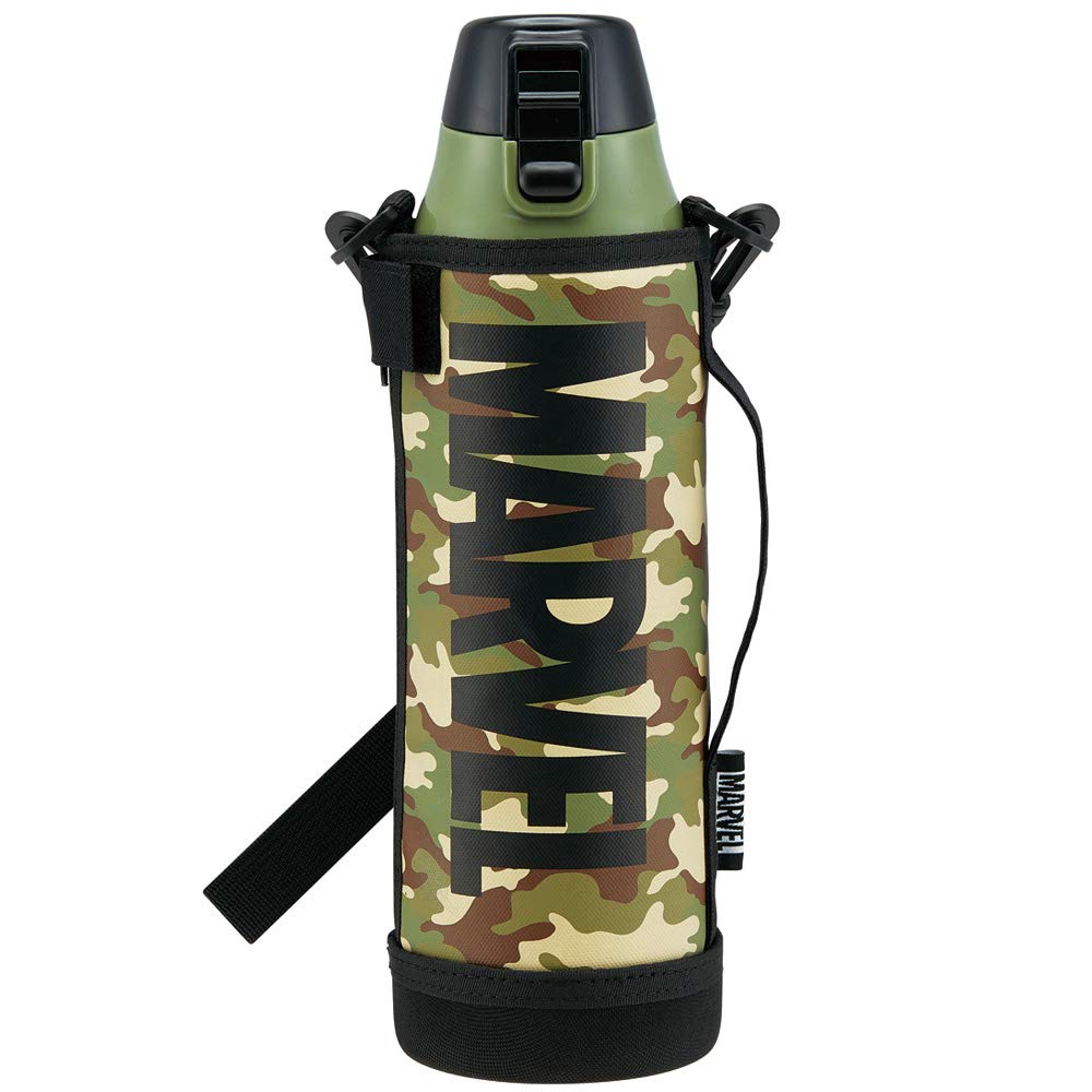 

Бутылка для спортивной воды Skater, прямая питьевая бутылка 990 мл с крышкой Marvel Logo Military KSDC10S