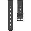 Universal Silicone Strap 22mm, Smooth, Black