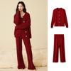 Womens Soft Fleece Pajama Set Long Sleeve Top Pants Warm Cozy Sleepwear Fall Winter Home Or Light Outdoor Wear