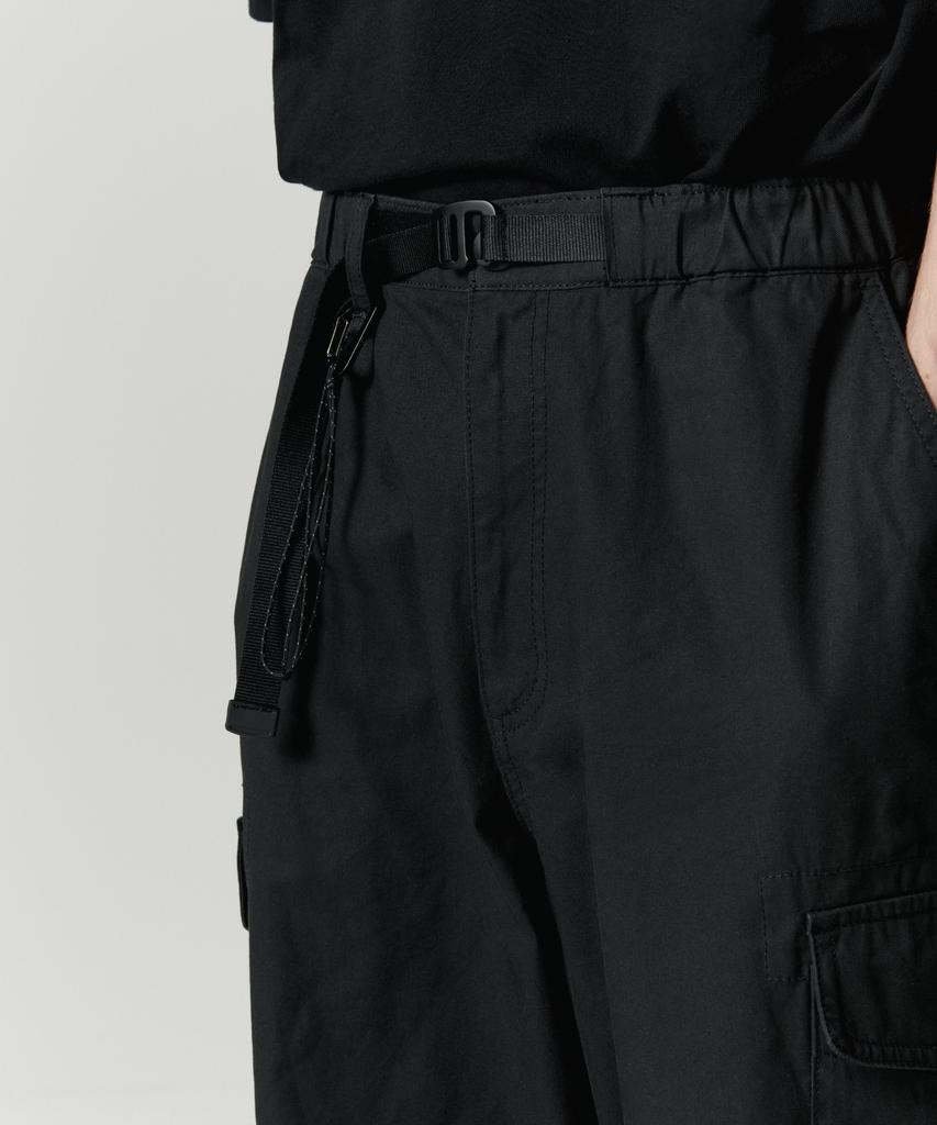 Musinsa Standard [City Leisure] Wide Belted Cargo Pants [Black]