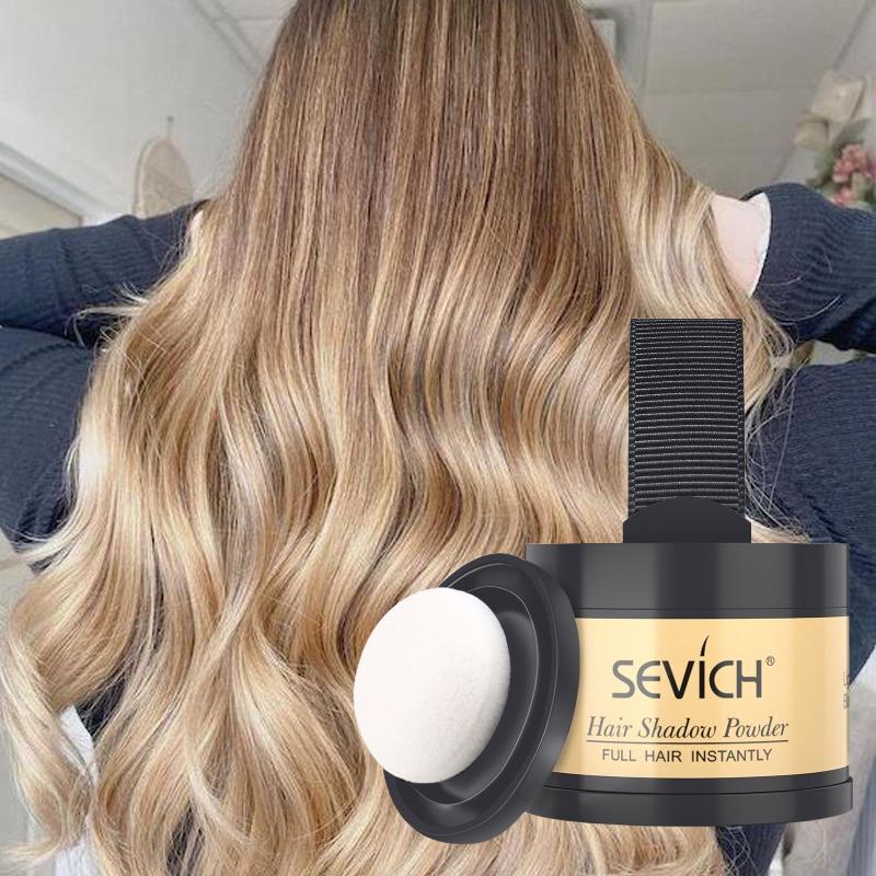 Unisex Haarausfallprodukt Haaransatzpuder Haarverdichter Natürliche Deckkraft 4g Haaransatzschattenpuder Make-up Haar Puder