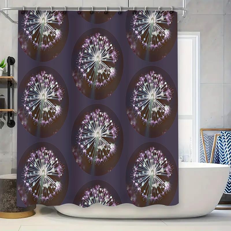

Floral Shower Curtain Botanical Flower Pattern Bathroom Decor Nature Wall Art Vintage Farmhouse Home Decor Washable Fabric W60H190(CM)-1 Pcs