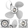 4 Blades Outboard Propeller Stainless Steel 13 X 19 RH Pitch Fit for YAMAHA 50‑130HP Engine