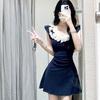 Small French Small Flying Sleeve Dress Children Spice Girls Pure Desire Wind Lace Waist Short Dress Fashion Temperament