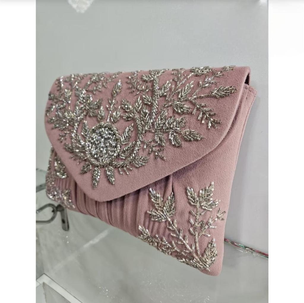 Designer Partywear Women Clutch Sling Bag Wedding Clutch Evening Bag Luxury Bridal Accessory Affordable Gift for Her Birthday Gift for Wife