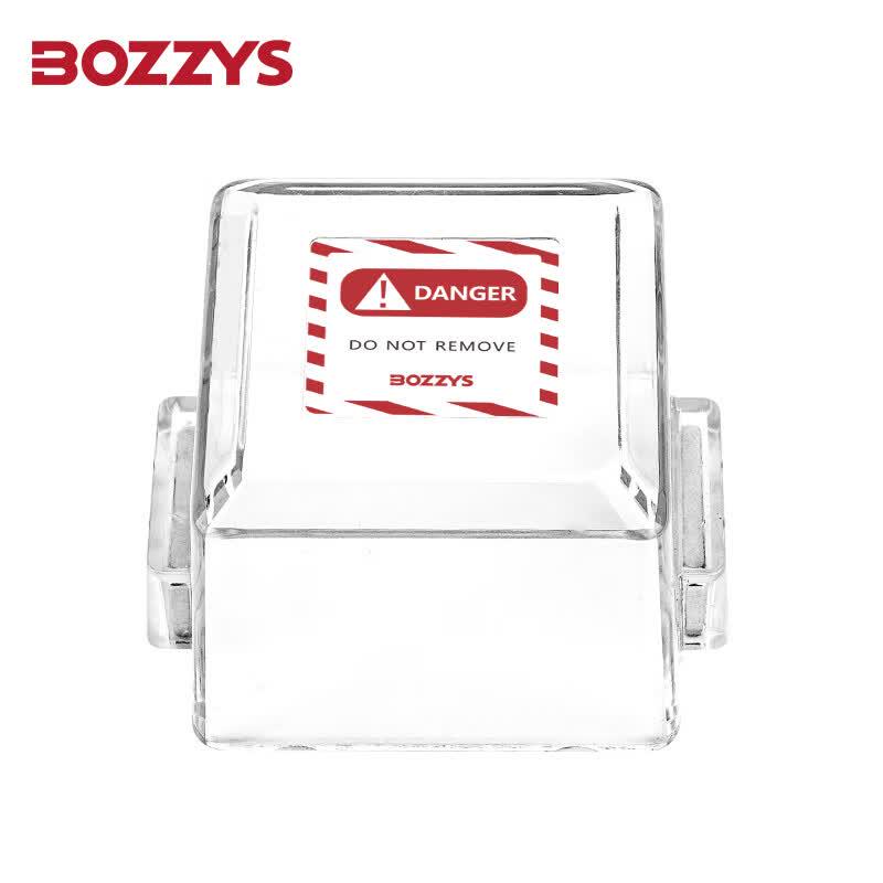 BOZZYS Magnetic Transparent Emergency Stop Button Lockout Cover