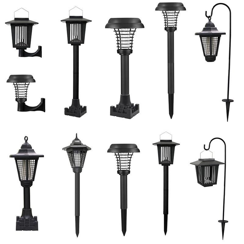 Outdoor Solar-Powered Mosquito Killer Lamp with Waterproof Electric Shock Repellent and Balcony Lighting