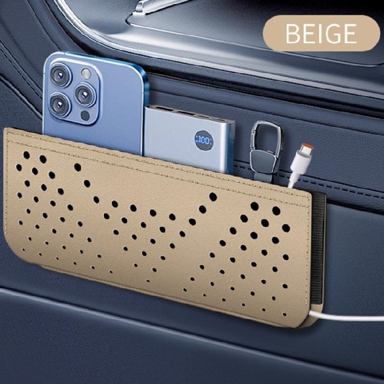 Modern Design Convenient Car Storage Pouches Solution Adhesive Net Bag for Phones Miscellaneous Items and Everyday Items