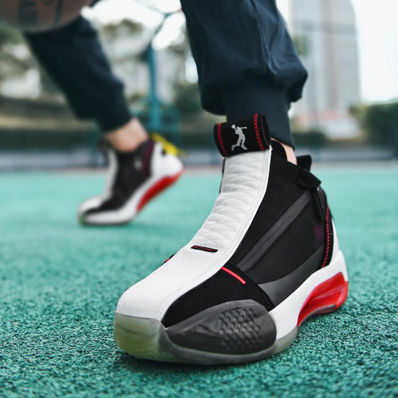 New sneakers high top actual shoes double zipper match color men's shoes Korean sneakers men's fashionable shoes casual