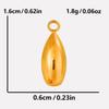 6pcs/Lot Different Size Long Water Droplets Pendant Stainless Steel Charms For Jewelry Making Supplies Bulk DIY Earrings Bohemia
