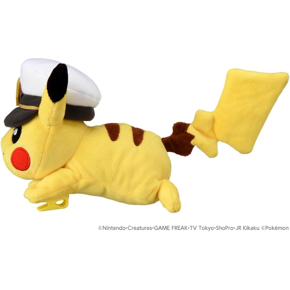 Takara Tomy (TAKARA TOMY) Pokemon Plush Toy Katanori Captain Pikachu