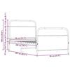 VidaXL Bed Frames Without Mattress 90x200cm Smoked Oak Engineered Wood, Bedroom Furniture, Single Bed, Bed Base, 4100220