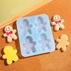 Holiday Cake Silicone Mold Christmas Chocolate Molds Gingerbreads Man Shape Baking Accessories Perfect for DIY Baking