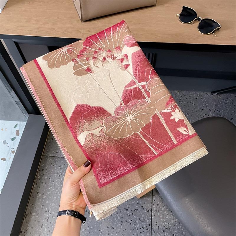 Scarf shawl outer women's new autumn and winter warm and cold dual-purpose neck protection scarf cape