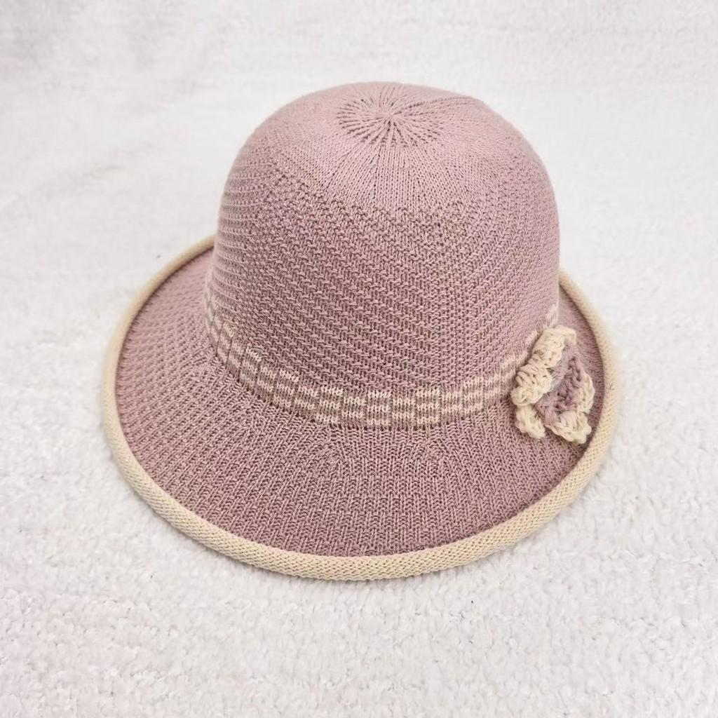 Sun Protection Hat For Women With Embroidered Flower Pattern Outdoor Summer Foldable Breathable Polyester