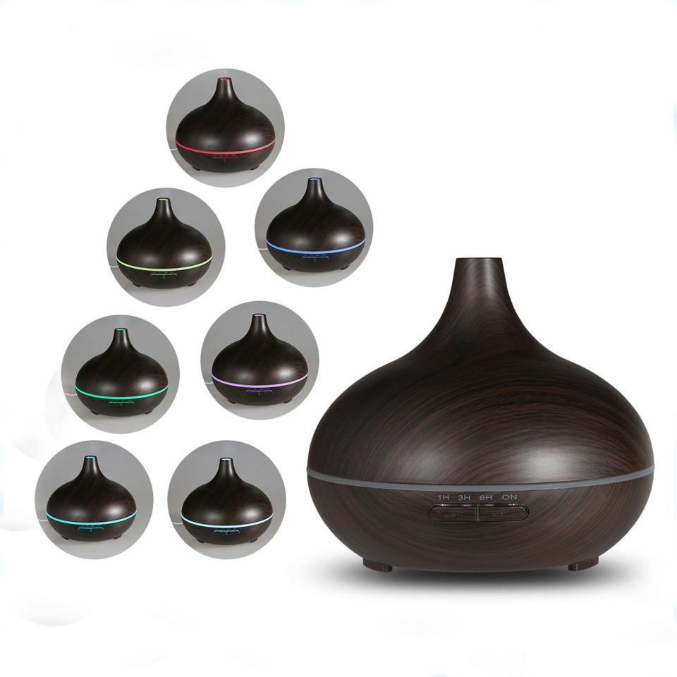 300 ml Ev Hava Nemlendirici Uçucu Yağ Difüzörü Aromaterapi Elektrikli AROMA YAYICI Led Işık Ultrasonik Mist Maker Arıtma