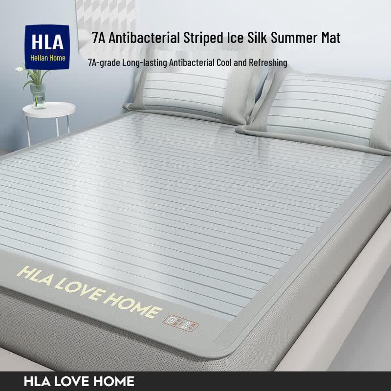Heilan Home Ice Silk Antibacterial Cooling Mat Set