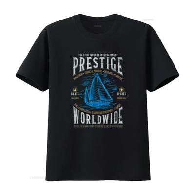 Prestige Worldwide T-shirt drôle Step Brothers Bateaux vintage Lavé Unisexe Extensible Polyvalent mode Confortable homme