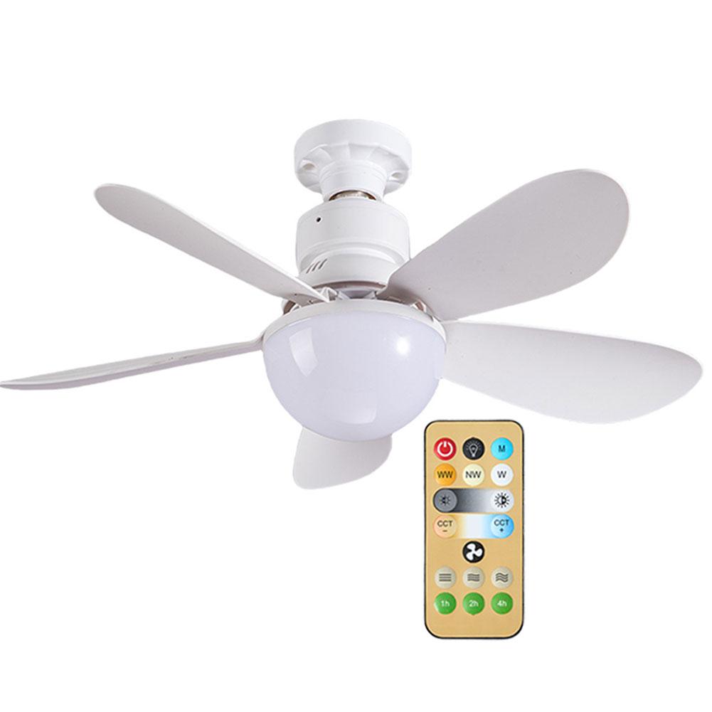 30W LED Deckenventilator mit Beleuchtung Lampe E27 Fernbedienung Moderner Deckenventilator 3 Geschwindigkeiten Einstellbar Kreative Ventilatorlampe für Zuhause