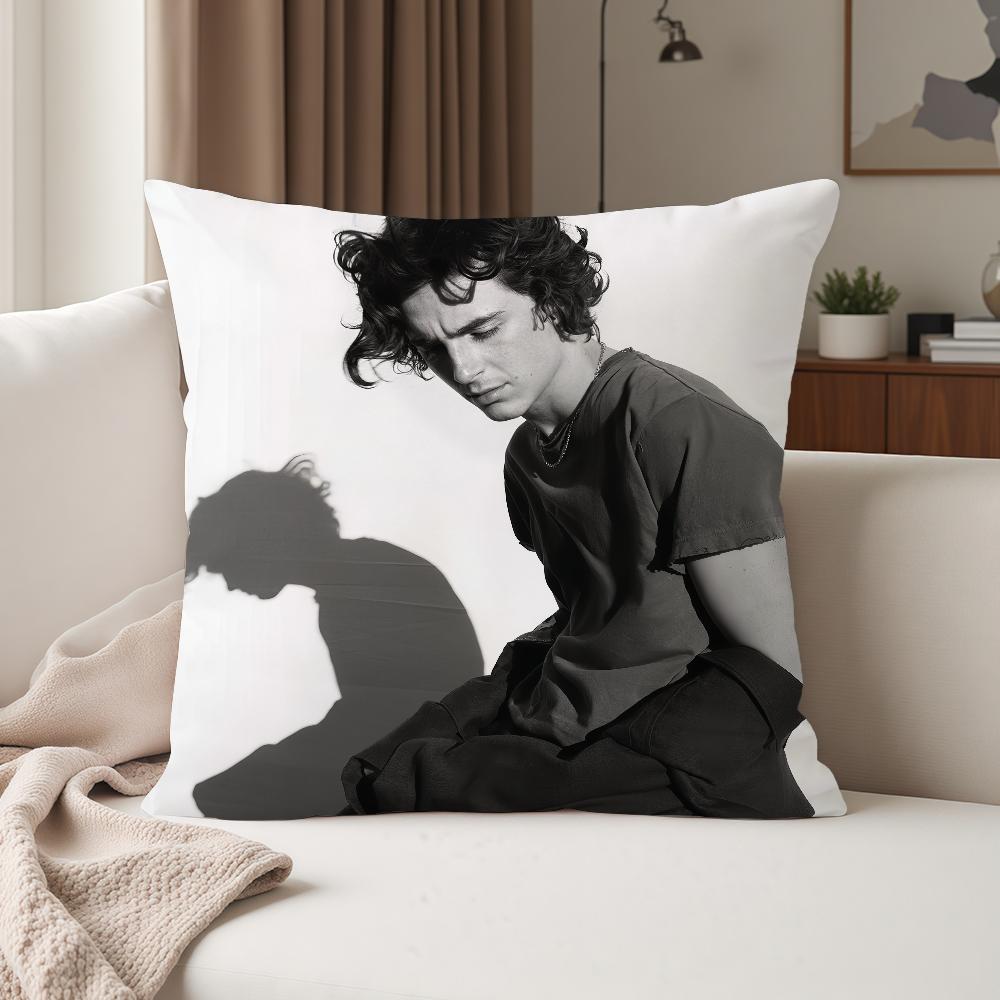 Schauspieler Timothee Chalamet Kissenbezug Geeignet für Schlafzimmer Wohnzimmer Autos Heimdekoration