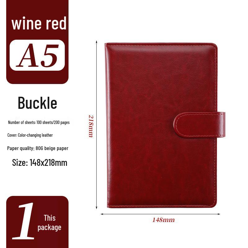 A5 Custom Imitation Leather Notebook Gift Set - Customizable Creative Journal