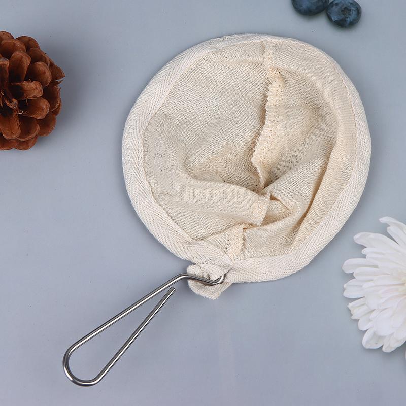 Reusable Corrosion Prevention Flannel Cloth Coffee Tea Strainer - For Dropping Pot Mesh Basket Brewing Utensils