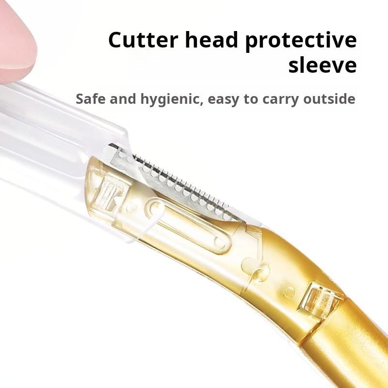 KOOBAPLUS 2-Piece Eyebrow Razor Set - Beginner-Friendly & Anti-Scratch