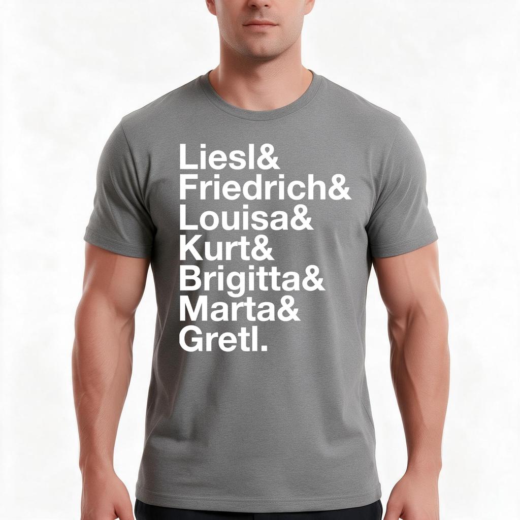Sound Of Music Broadway Musicals Julie Andrews Ampersand Tshirt Summer Casual Cotton Tee Oversized Streetwear Tops