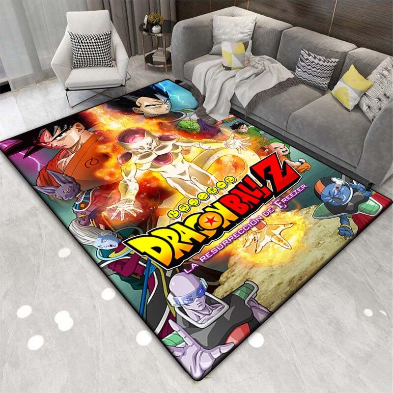 Multi Functional Cartoon Flannel Soft Home Living Room Japanese Cartoon Game Bathroom Kitchen Doormat Anti-skid Carpet.