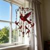 Carillons éoliens Colibri, avec Pendentifs en Cristal Carillons éoliens Métalliques d'Extérieur, Réflexion de la Lumière Arc-en-ciel Carillon éolien Durable pour la Décoration de Jardin et de Cour