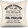 To My Bonus Daughter Gift Ideas Throw Pillow Covers for Bonus Daughter from Bonus Mom Bonus Dad Birthday Graduation Thanksgiving
