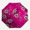 1pc Floral Pattern Pink Background Umbrella with Plastic Handle,Suitable for All Seasons Umbrellaptys26084