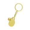 Sporty Zinc Alloy Keychain Featuring Hollowed Tennis Racket Designs Vacuum Electroplated Finish Collector's Accessory