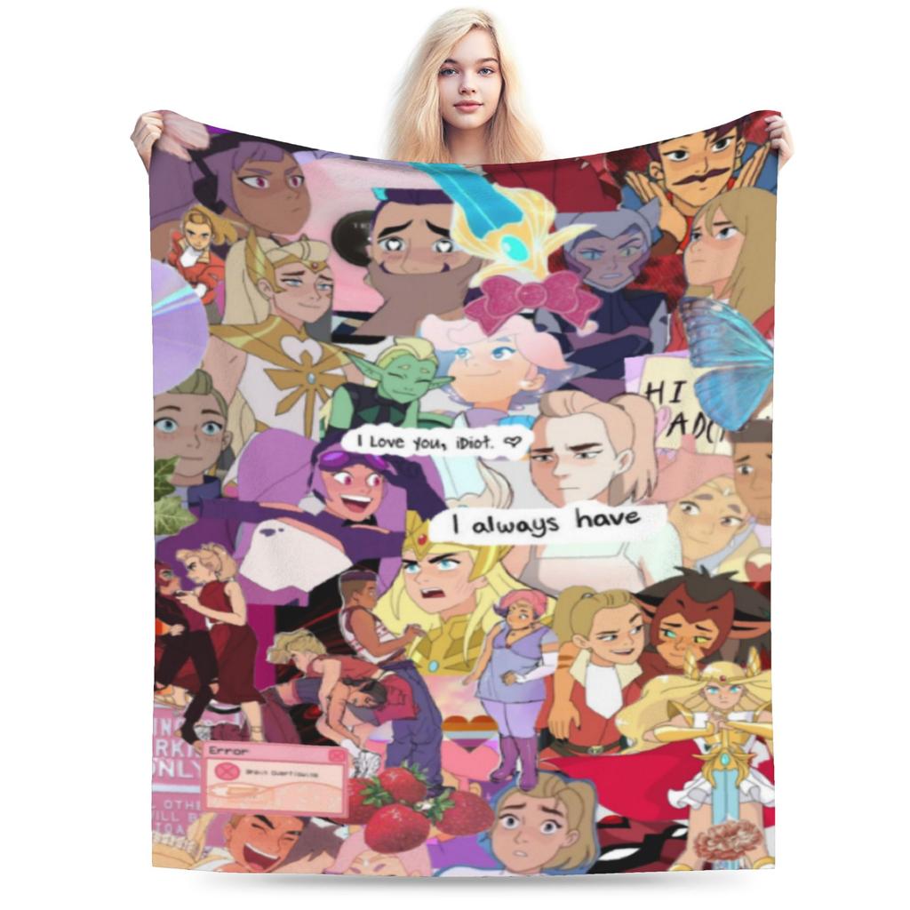 Cozy She-Ra and the Princesses of Power Blanket Merch Sofa Decorative  Blanket Throw Ultra-Soft Fleece for Car